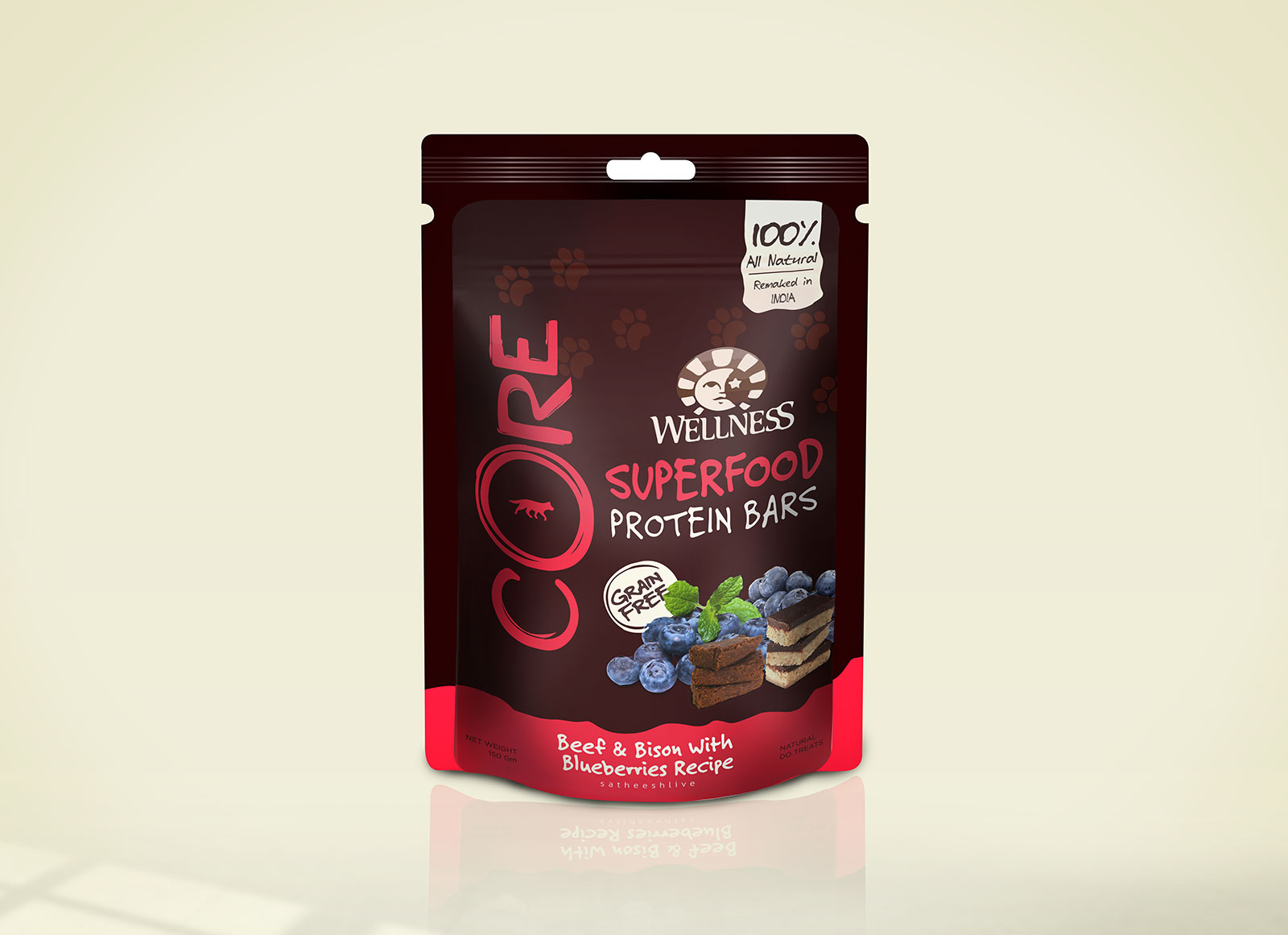 Beutel matt – 360° Packshot