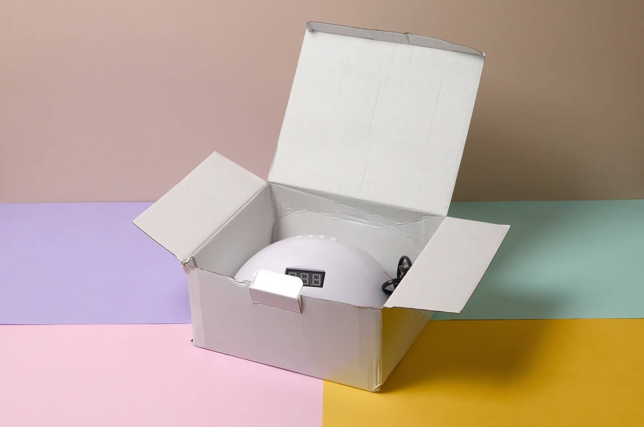 Produktionsfehler einer Verpackungsbox