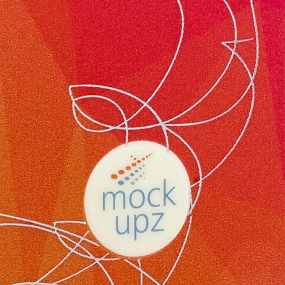 Faltschachtel Runner mit mockupz-Logo im Detail