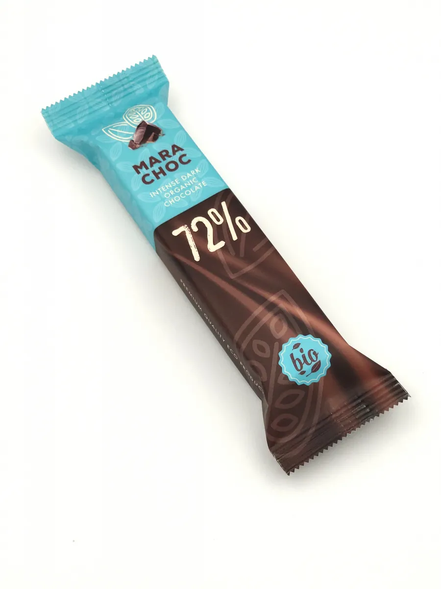 Schokoriegel-Flowpack „Mara Choc 72 %“